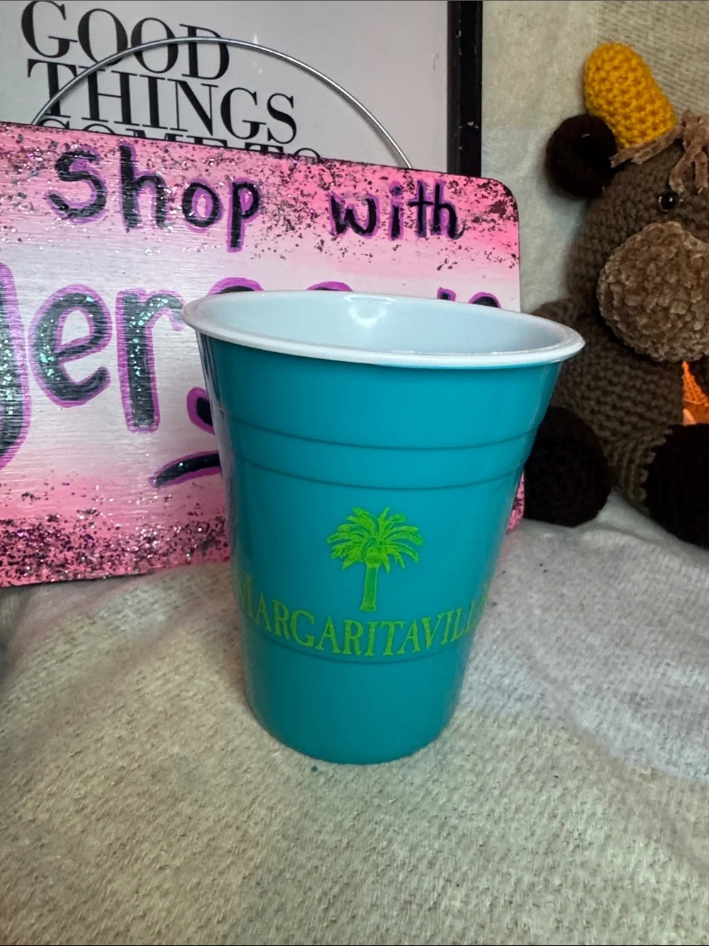 Margaritaville Bright Orange Disposable Party Cup